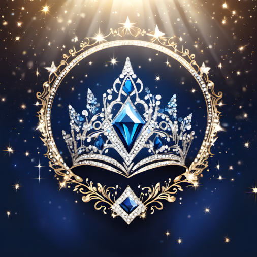 ออกแบบโลโก้สุดยิ่งใหญ่อลังการดาวล้านดวงให้กับเวทีประกวดนางงาม ขอแบบเล่นใหญ่จัดเต็มมาเลย โดยมีสีหลักเป็นสีน้ำเงิน