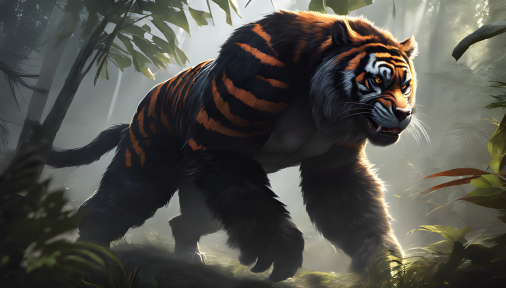 สร้างภาพสัตว์สายพันธุ์ใหม่ผสมระหว่างกอริลล่ากับเสือโคร่ง น่าเกรงขาม