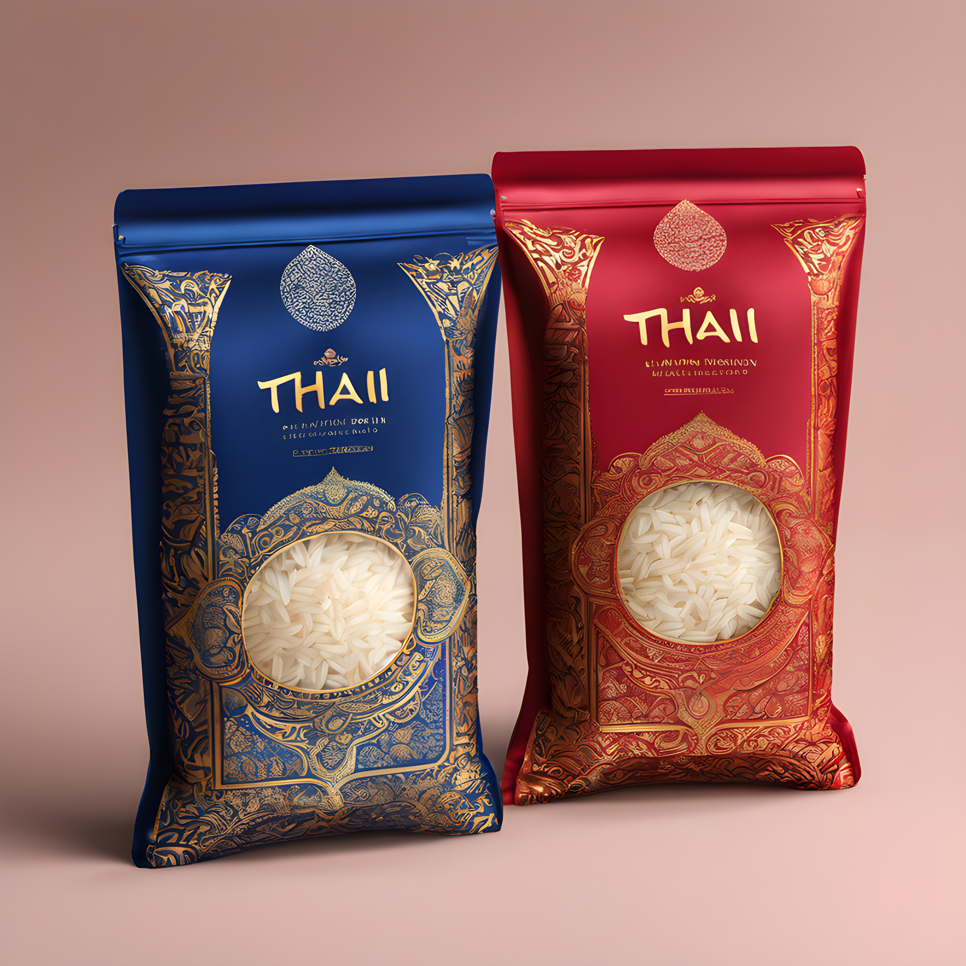 ออกแบบ packaging ถุงข้าว ให้มีความสวยงาม สไตล์ไทย