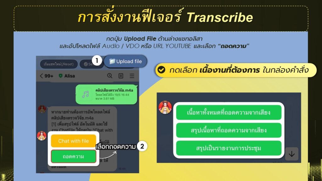 สไลด์3 - Alisa - AI วาดรูป, AI Chatbot, Generative AI ไทย ใช้ง่ายคล้ายคุยกับคน!